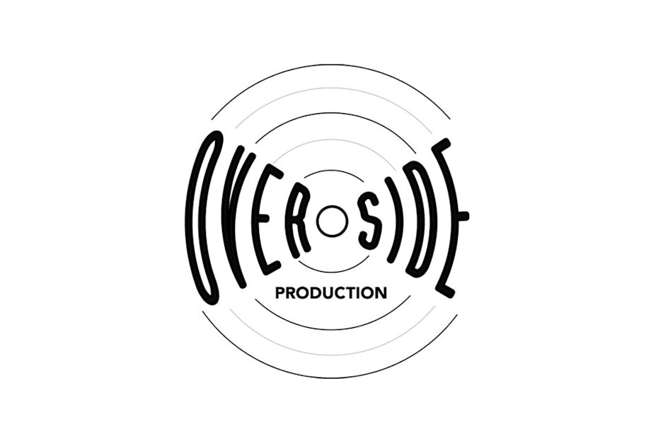 Round logo inspired by a vinyl record
