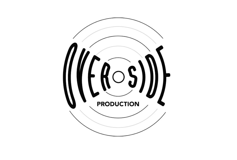 Round logo inspired by a vinyl record