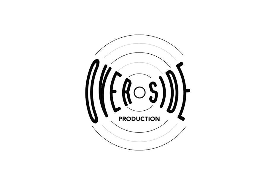 Round logo inspired by a vinyl record