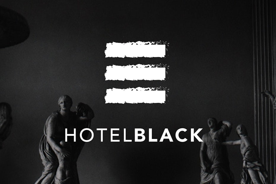 Collection of branding elements for Hotel Black