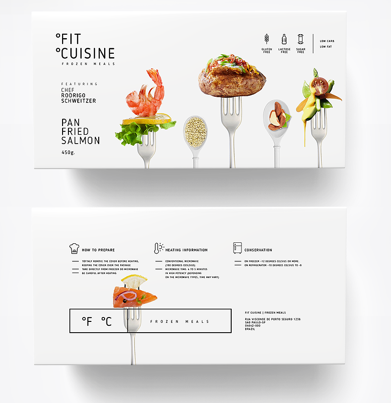 Packaging collection for Fit Cuisine