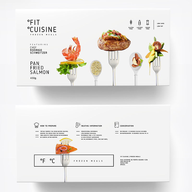 Packaging collection for Fit Cuisine