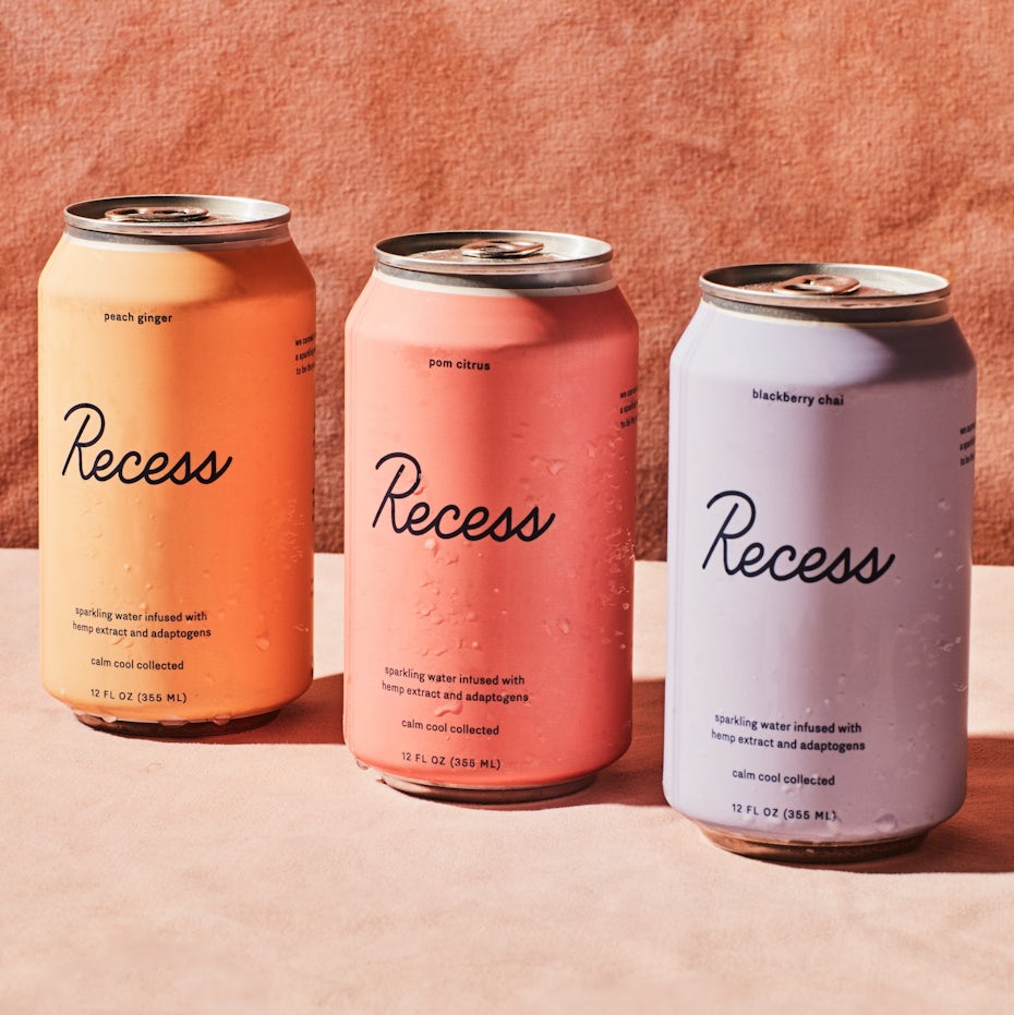 Pastel drink packaging