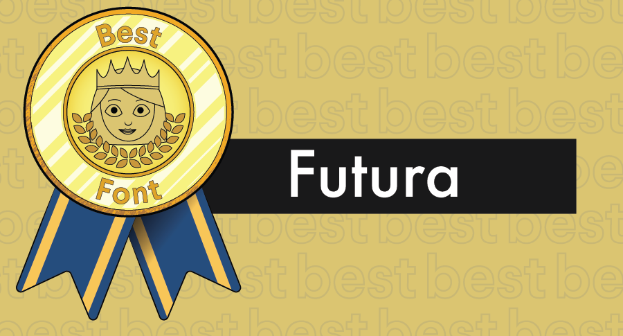 Un premio illustrato per i migliori font abbinati al carattere Futura