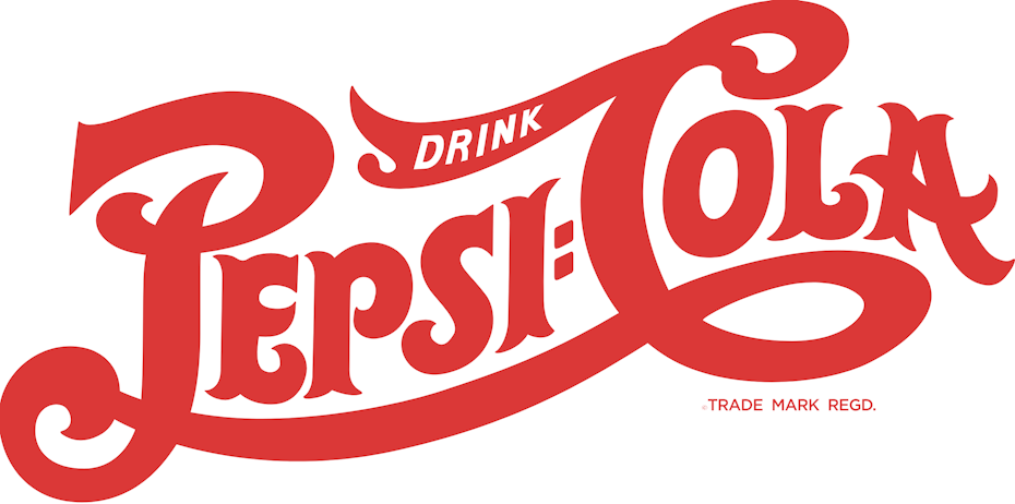 Red and white Pepsi-Cola logo