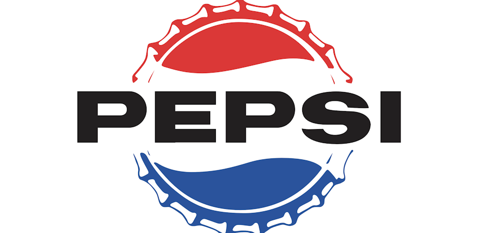 pepsi logo history: 1962 Pepsi logo with bold text