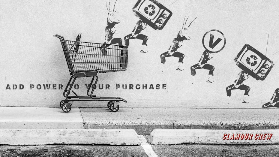 shopping cart power to your purchase illustration