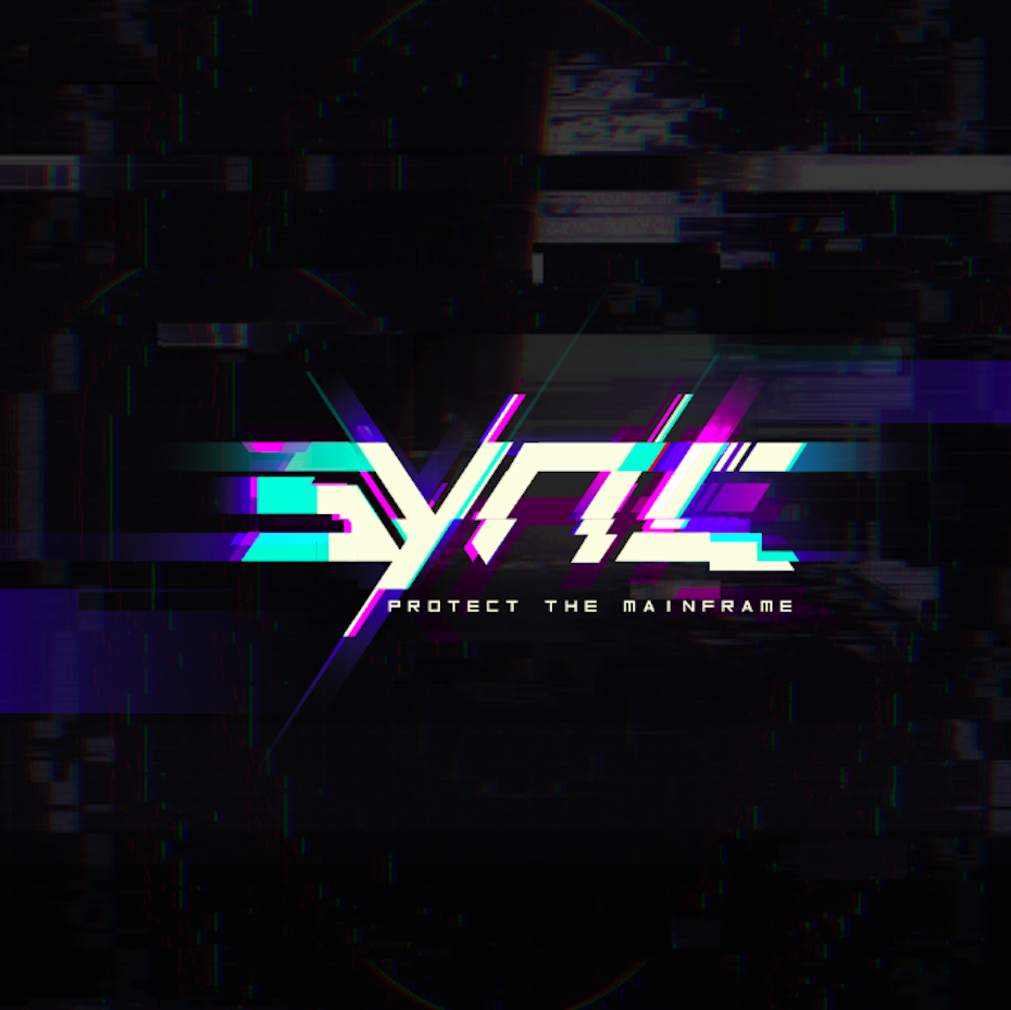 Glitch effect logo