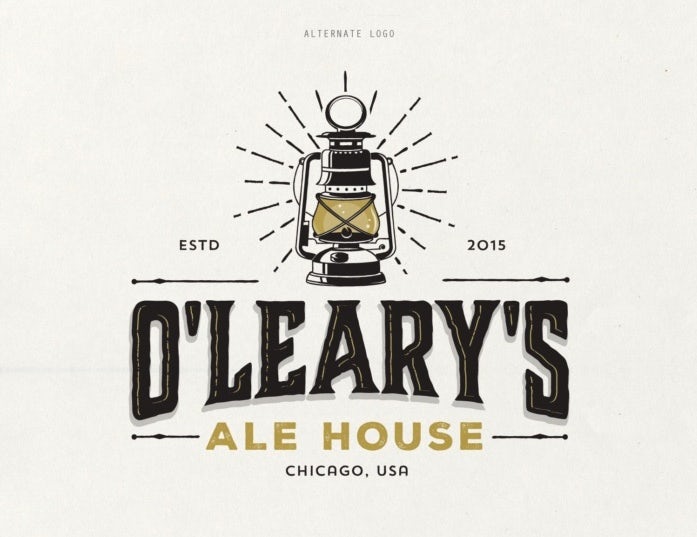 Food branding logo: O’Leary’s Ale House