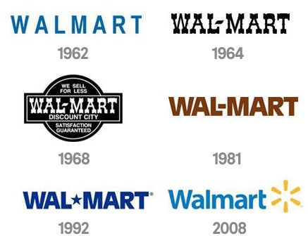 walmart logo evolution