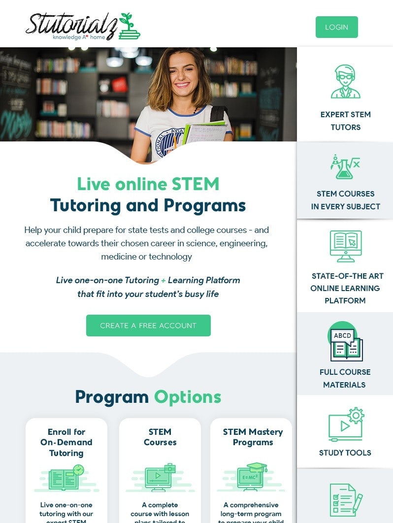 green and white STEM education newsletter