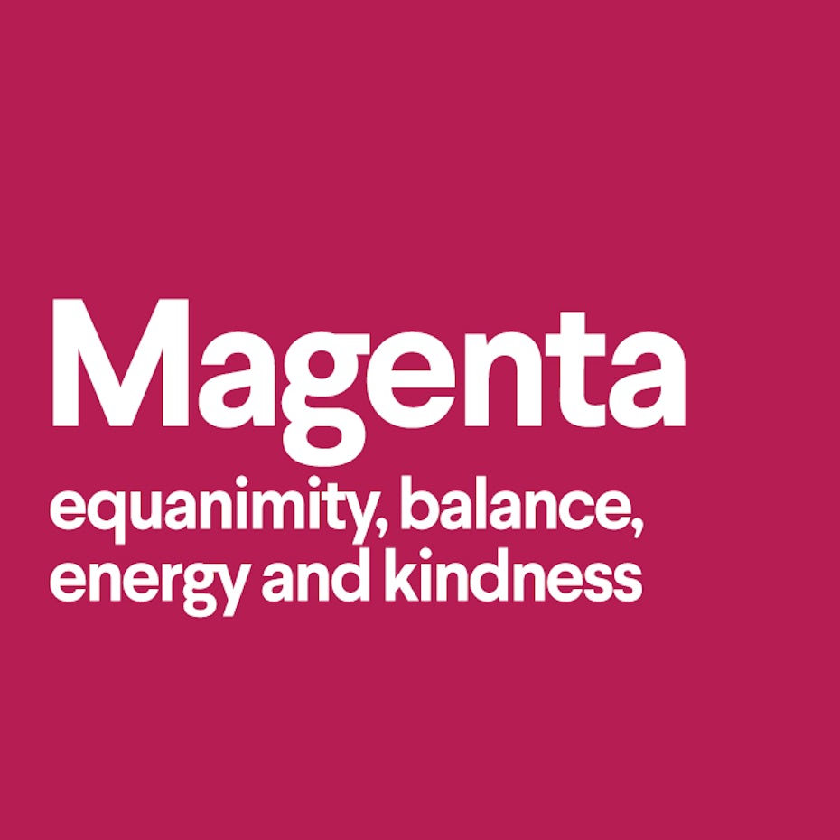 What does the color magenta mean? 99designs