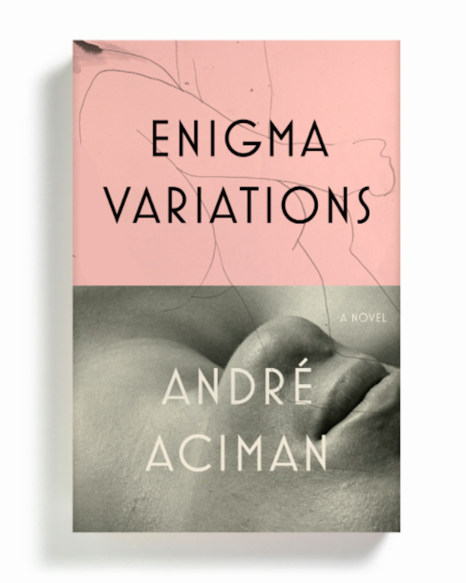 Mixed material collage design showing a grayscale photo and a line drawing against a pink background