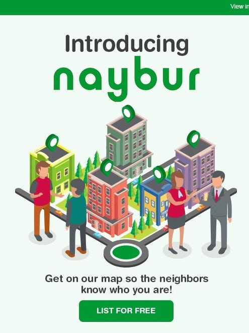 green, gray and white local directory newsletter