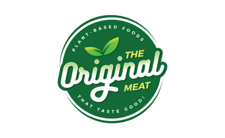 Green vegan logo design for The Original Meat