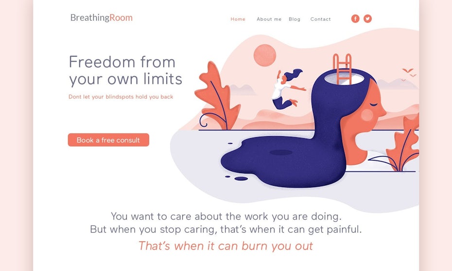 Breathing Room website
