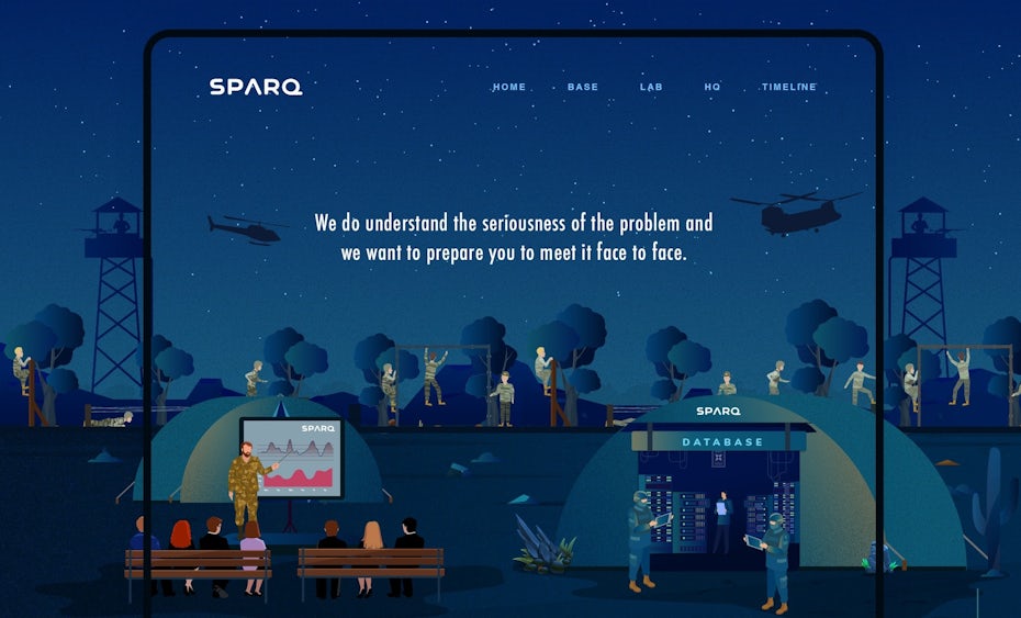 Sparq Storytelling website