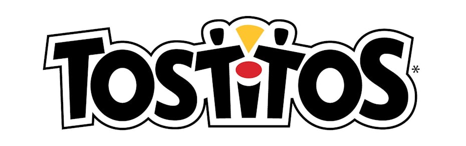 El logo de Tostitos muestra a dos personas compartiendo una patata frita en el centro