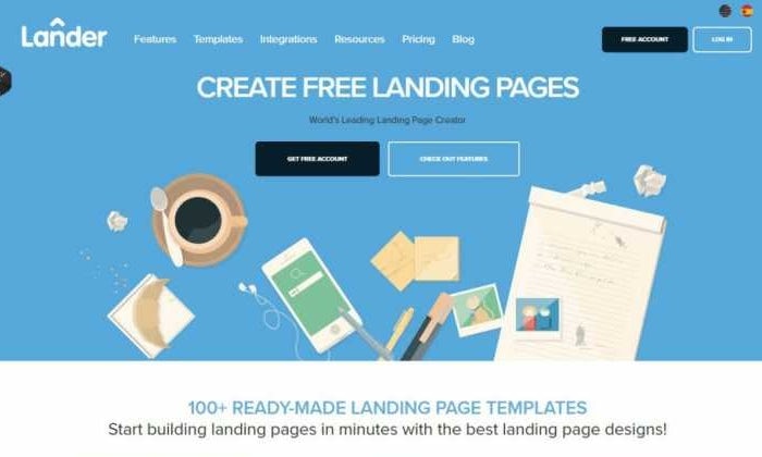 Lander website