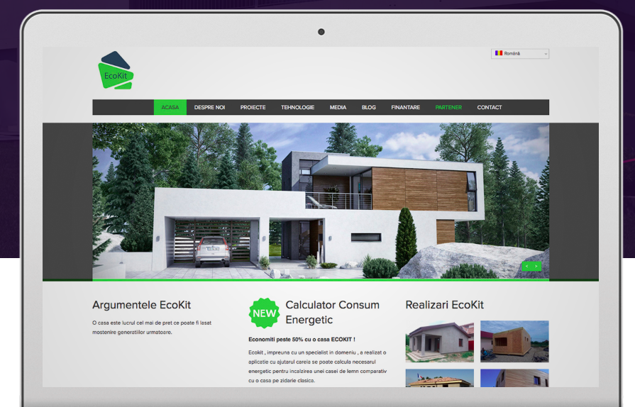 Real estate web page design