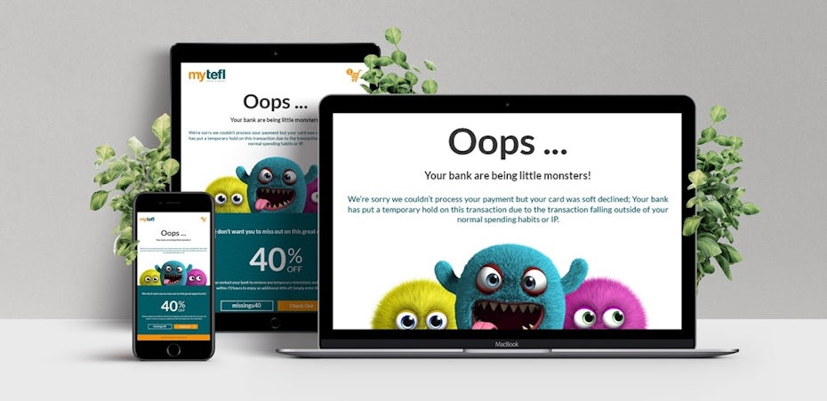 funny email design with fuzzy monsters