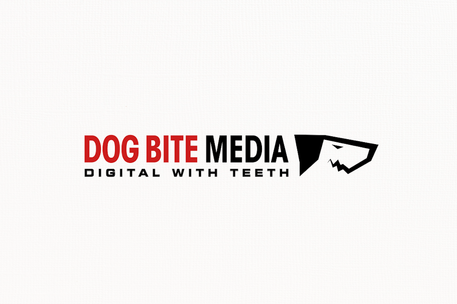 Dog mascot digital marketing logo