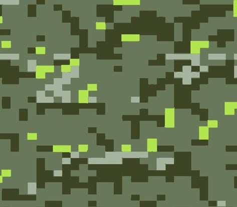 merchandise branding with camo-pattern leggings