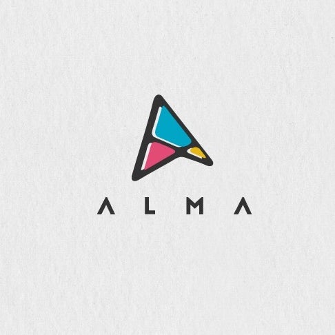 Abstract digital marketing logo