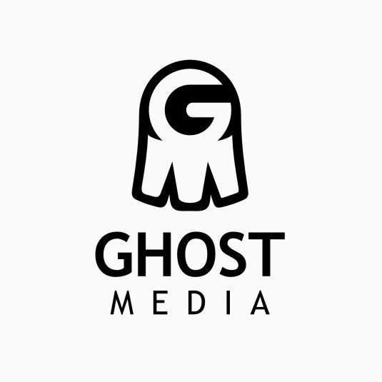 Digital marketing logo with quirky ghost icon