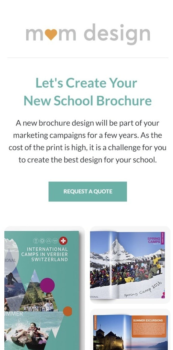 email design for media company