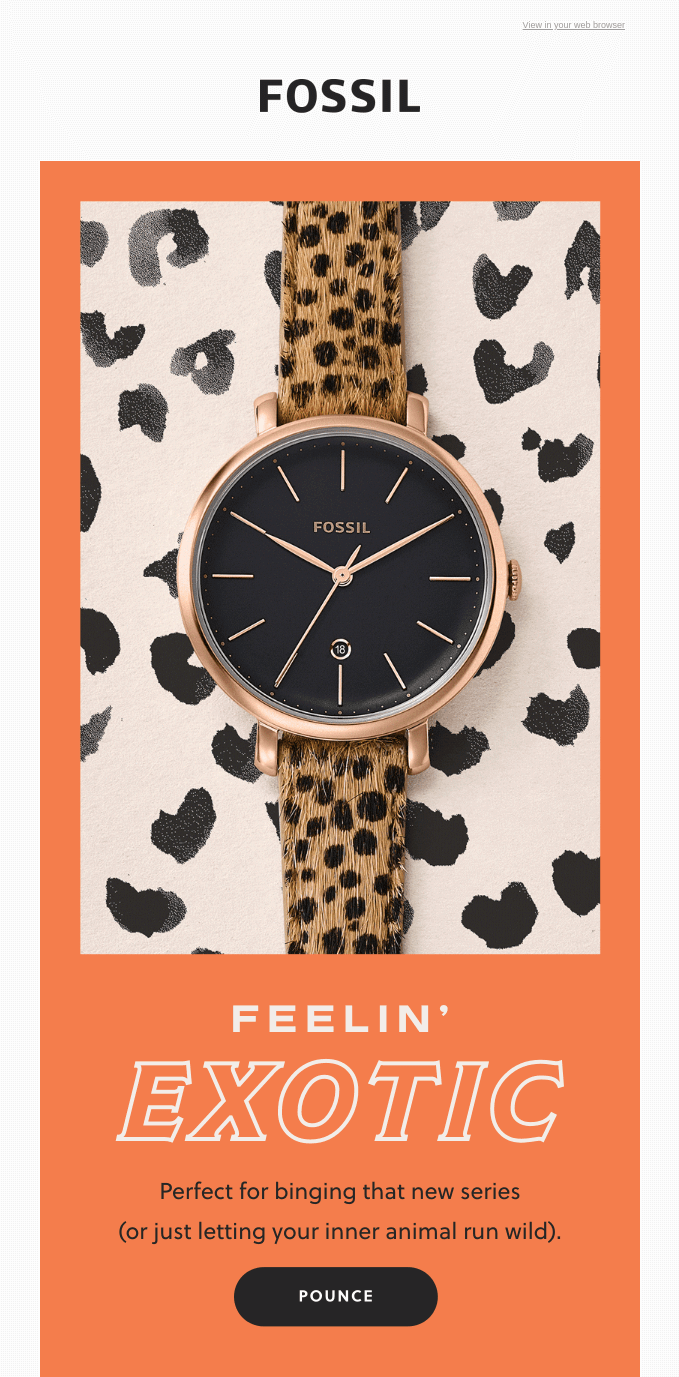 email design for Fossil