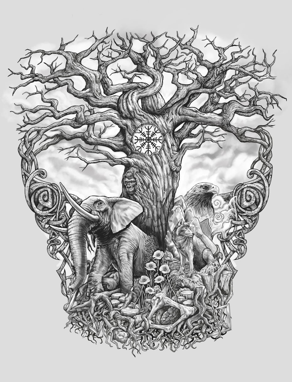 tree of life tattoo design