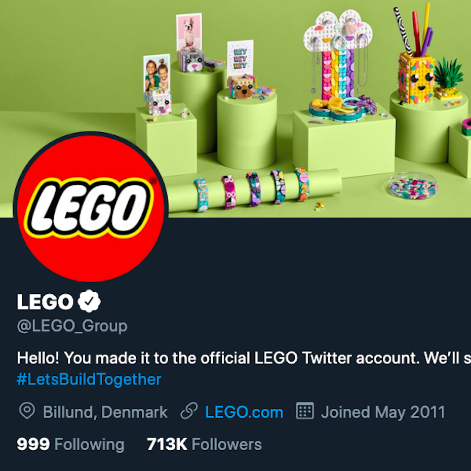 LEGO’s Twitter avatar