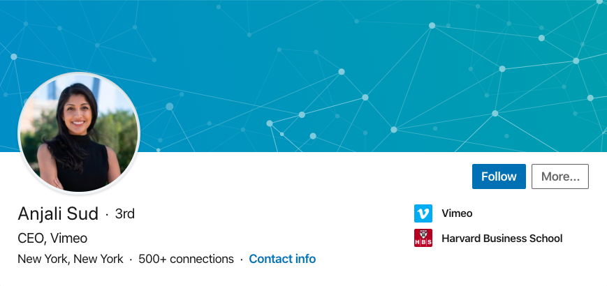 LinkedIn profile screenshot