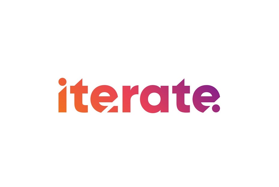 wordmark logo with a warm-toned gradient