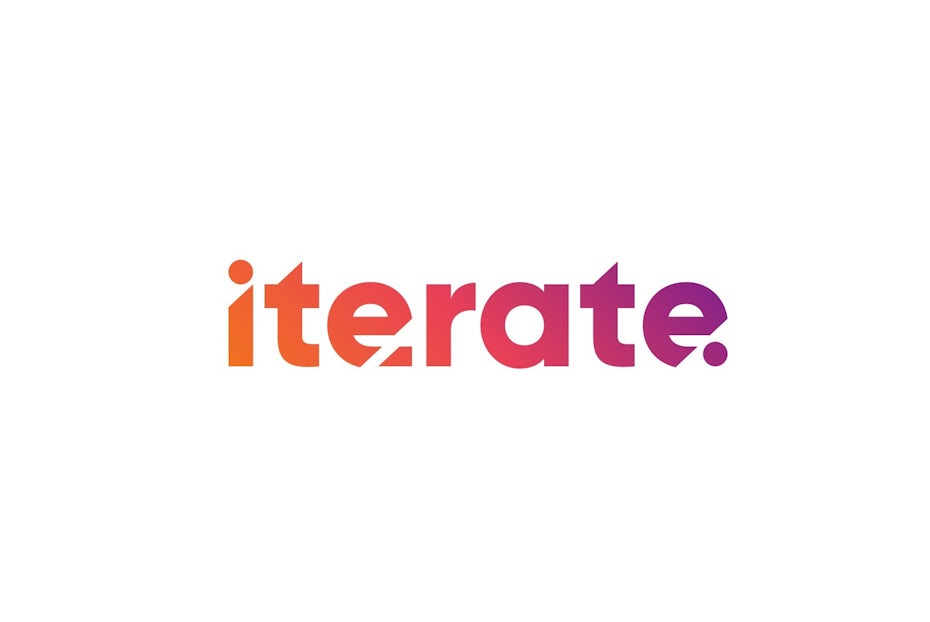 wordmark logo with a warm-toned gradient