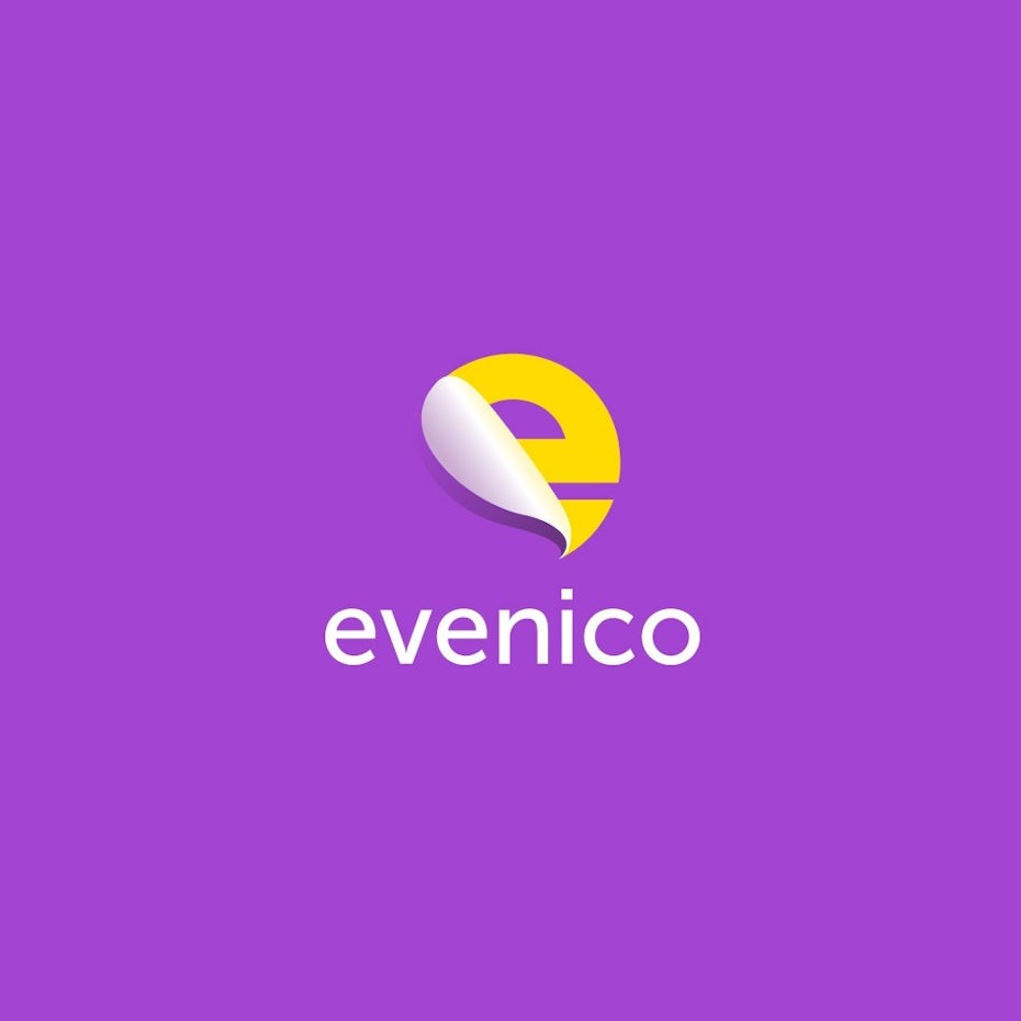 Sticker effect in 3d logo design