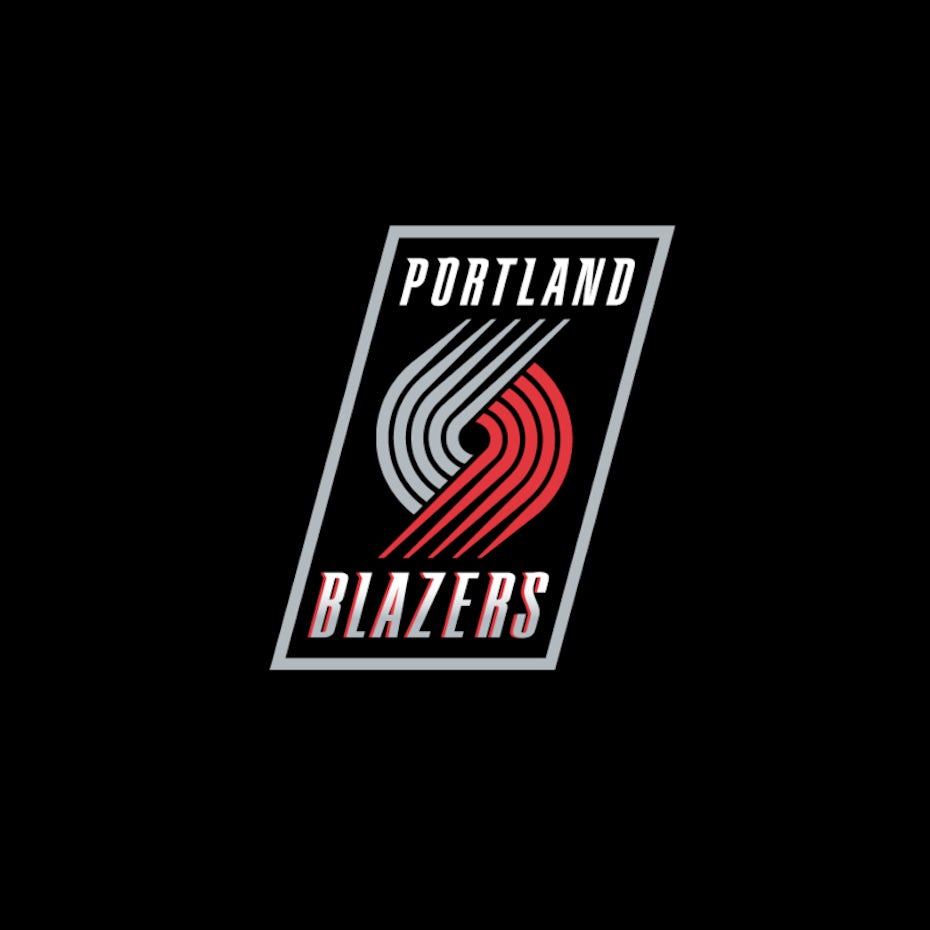 bad logo design of Portland Blazers