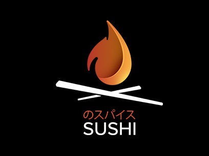 bad logo design of Spice of Sushi