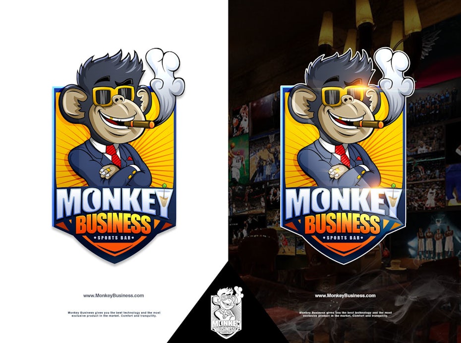 bad logo design of Monkey Business