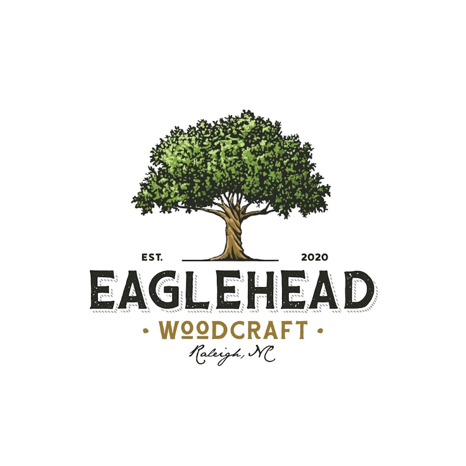 logo design for Eaglehead Woodcraft