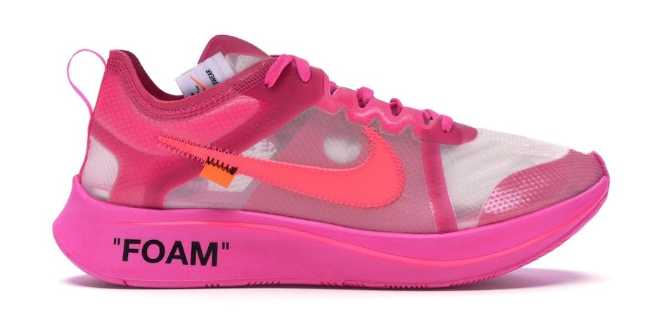 pink Nike sneaker