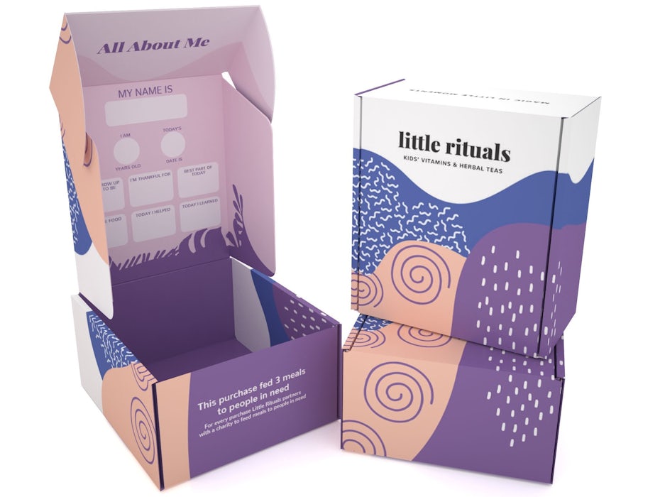 Packagings produit pour la marque little rituals