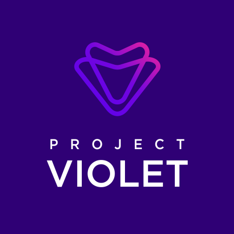 abstract modern purple logo