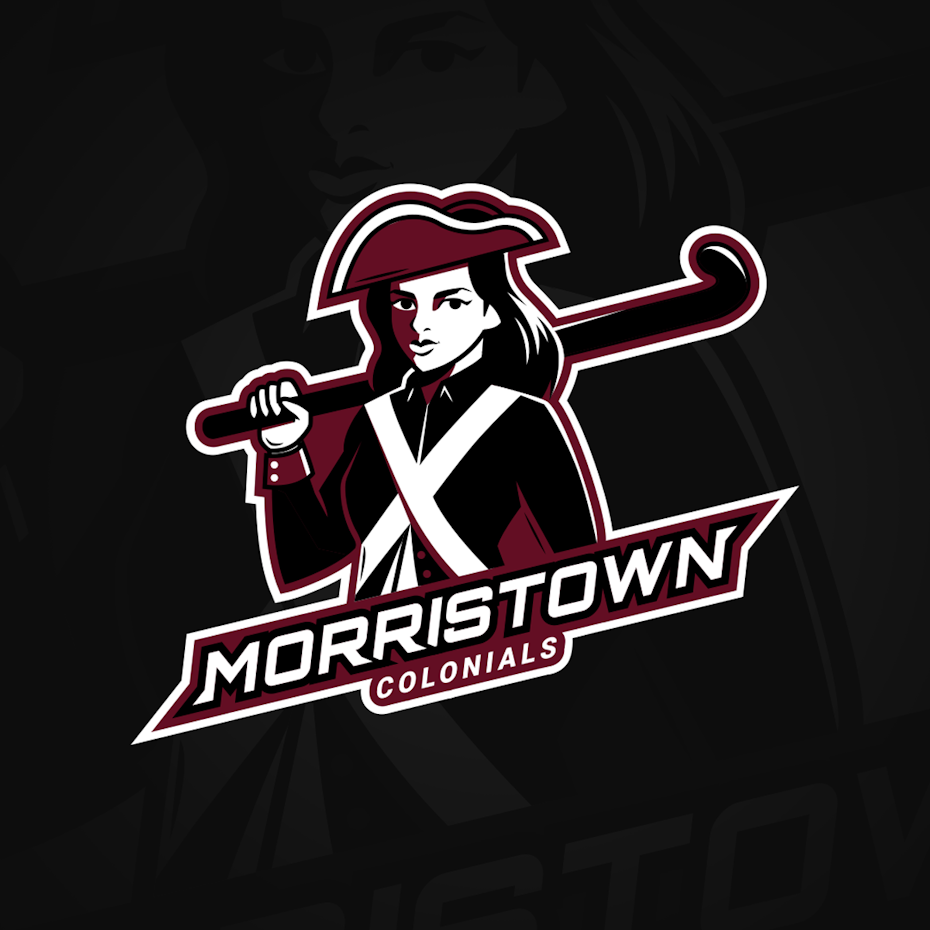 sports logo for Morristown Colonials