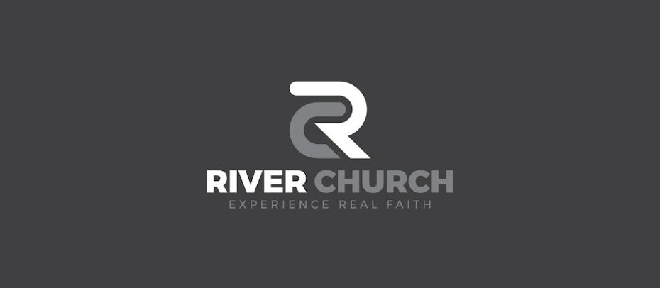 gray and white lettermark logo of an intertwined C and R