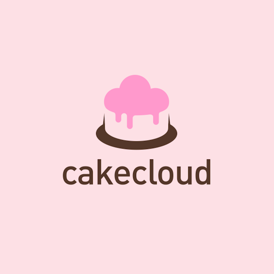 粉色蛋糕云的标志