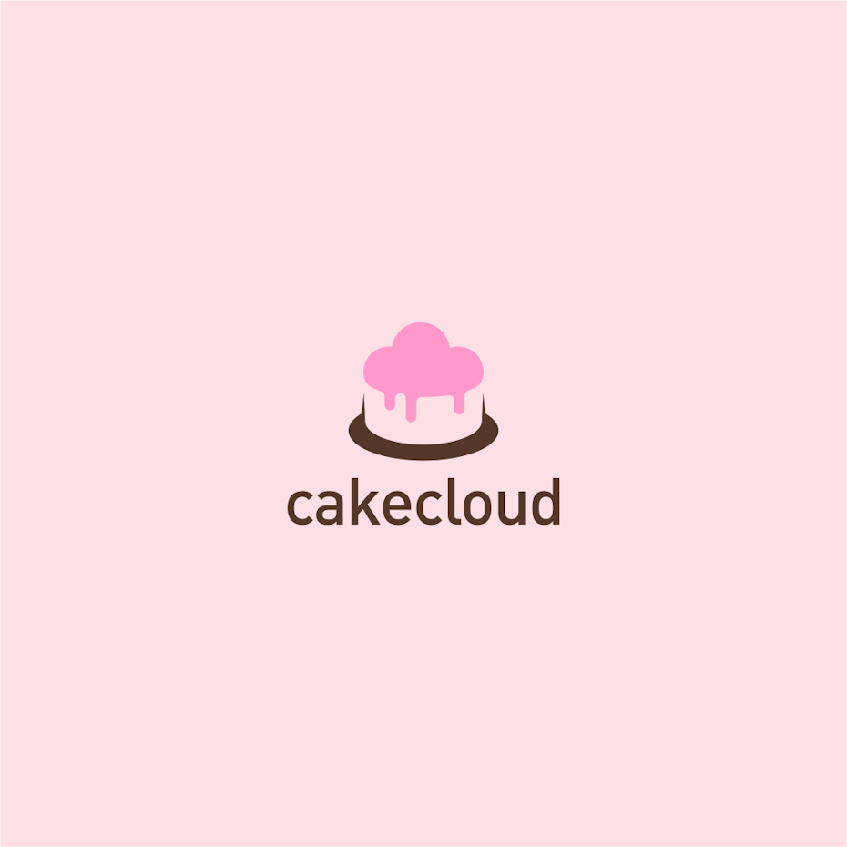 pink cake cloud logo