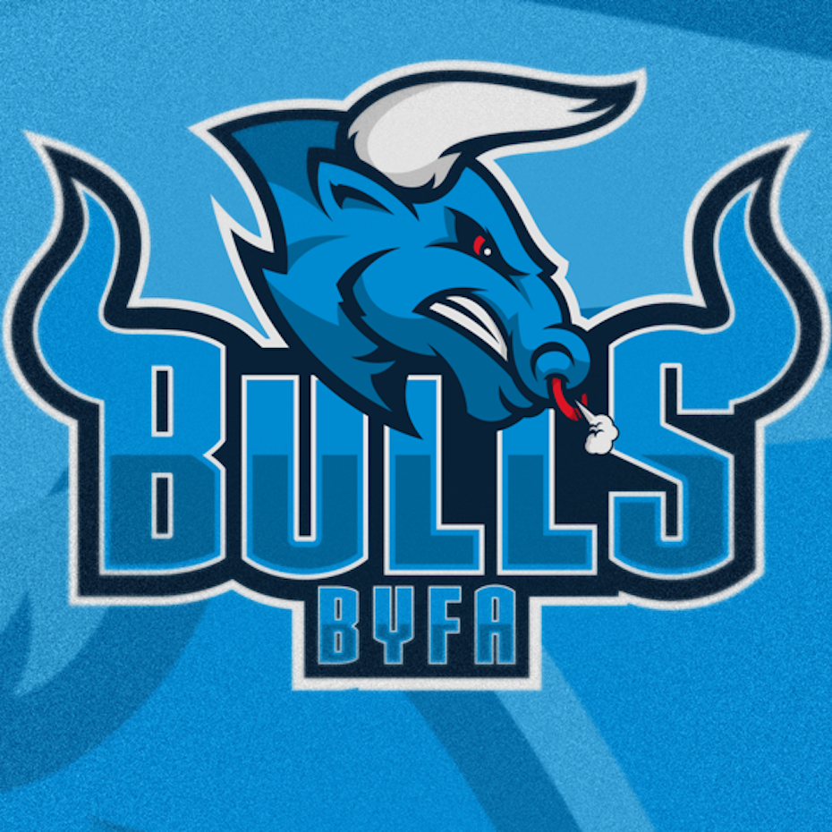 sports logo for Bulls Youth Football Academy