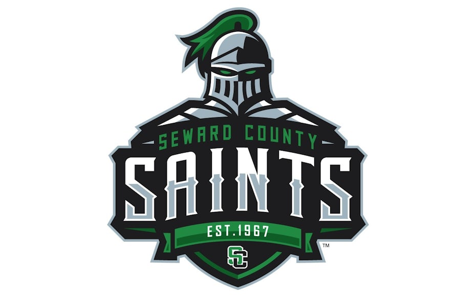 sports logo for Seward County Saints